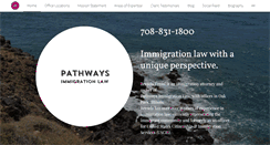 Desktop Screenshot of pathwaysimmigrationlaw.com