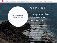 Tablet Screenshot of pathwaysimmigrationlaw.com